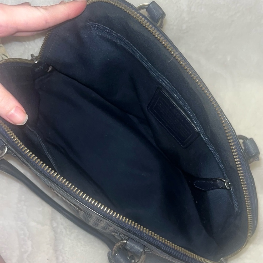 Coach Blue Python Embossed Purse - image 5